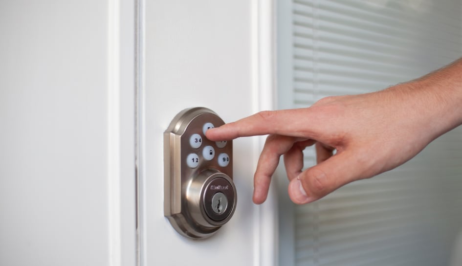 ADT smartlock on a Brooklyn home